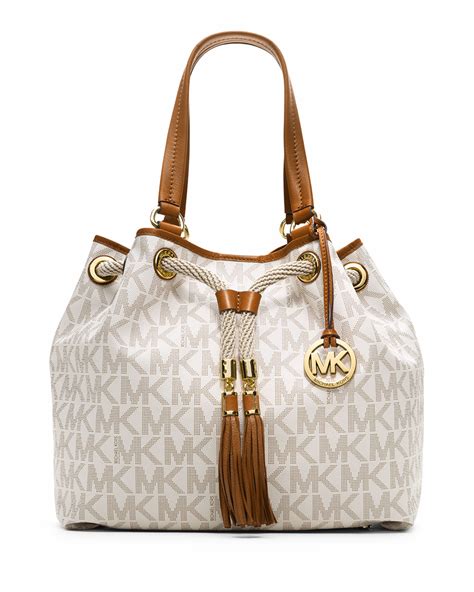 michael kors beige purse leather|genuine leather michael kors purse.